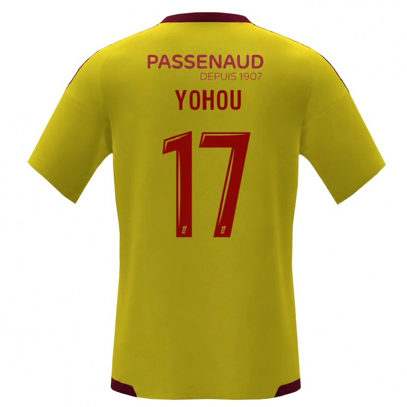 Danxen Mujer Camiseta Samuel Yohou #17 Amarillo Rojo Verde 2ª Equipación 2026/27 La Camisa México