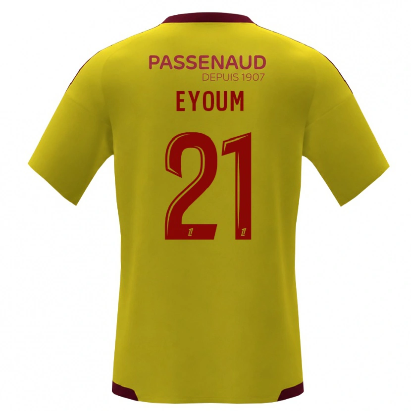 Danxen Mujer Camiseta Théo Eyoum #21 Amarillo Rojo Verde 2ª Equipación 2026/27 La Camisa México