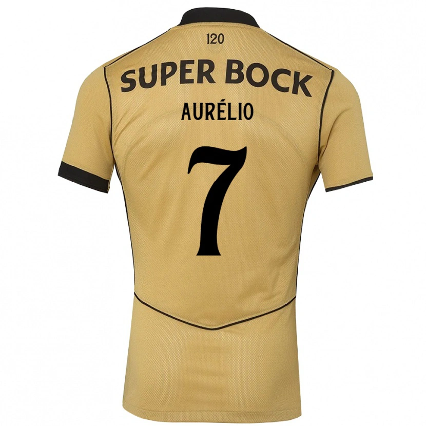 Danxen Mujer Camiseta Délcio Aurélio #7 Goldenrod Negro 2ª Equipación 2026/27 La Camisa México