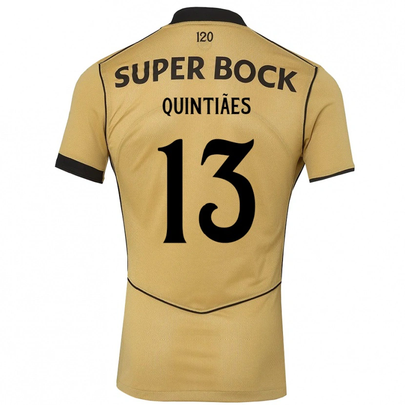 Danxen Mujer Camiseta Rodrigo Quintiães #13 Goldenrod Negro 2ª Equipación 2026/27 La Camisa México