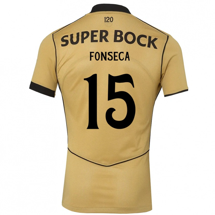 Danxen Mujer Camiseta Beatriz Fonseca #15 Goldenrod Negro 2ª Equipación 2026/27 La Camisa México