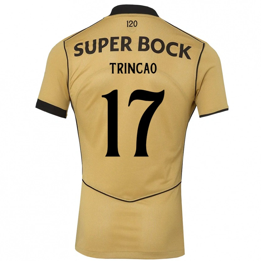 Danxen Mujer Camiseta Trincão #17 Goldenrod Negro 2ª Equipación 2026/27 La Camisa México