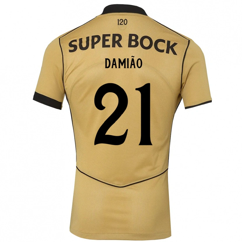 Danxen Mujer Camiseta Leonardo Damião #21 Goldenrod Negro 2ª Equipación 2026/27 La Camisa México