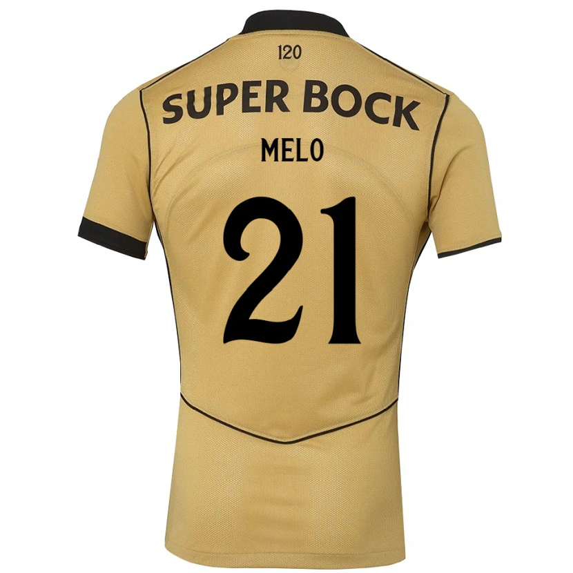 Danxen Mujer Camiseta Gabriel Melo #21 Goldenrod Negro 2ª Equipación 2026/27 La Camisa México