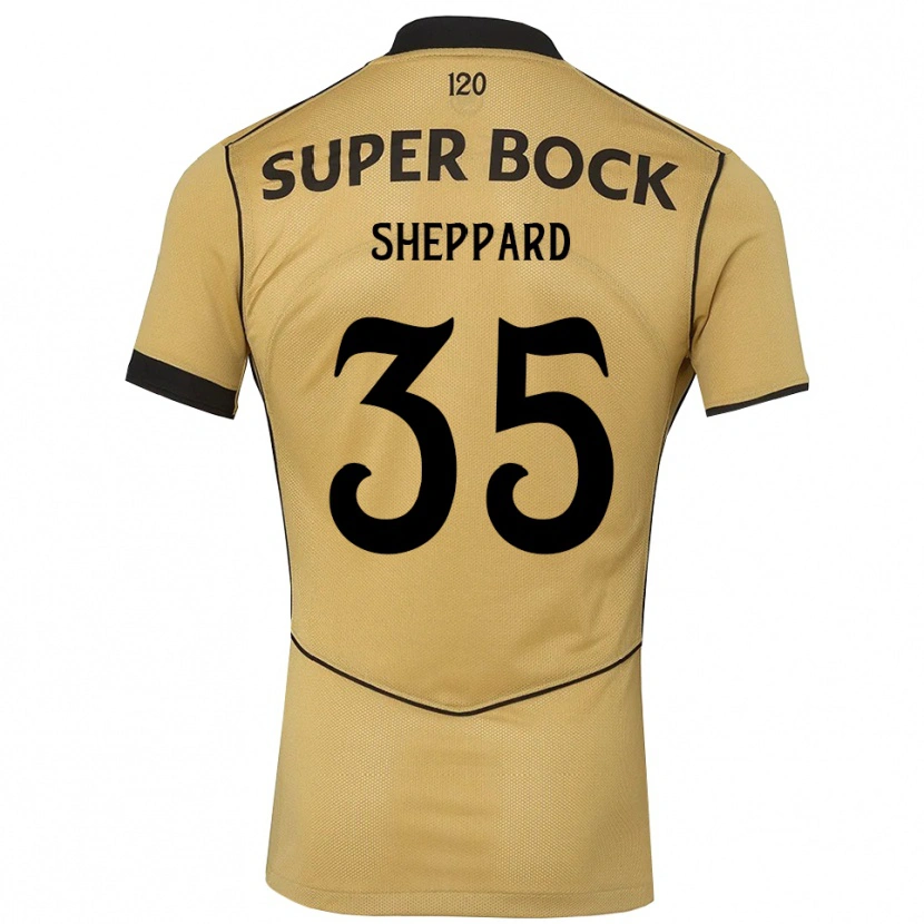 Danxen Mujer Camiseta Catriona Sheppard #35 Goldenrod Negro 2ª Equipación 2026/27 La Camisa México