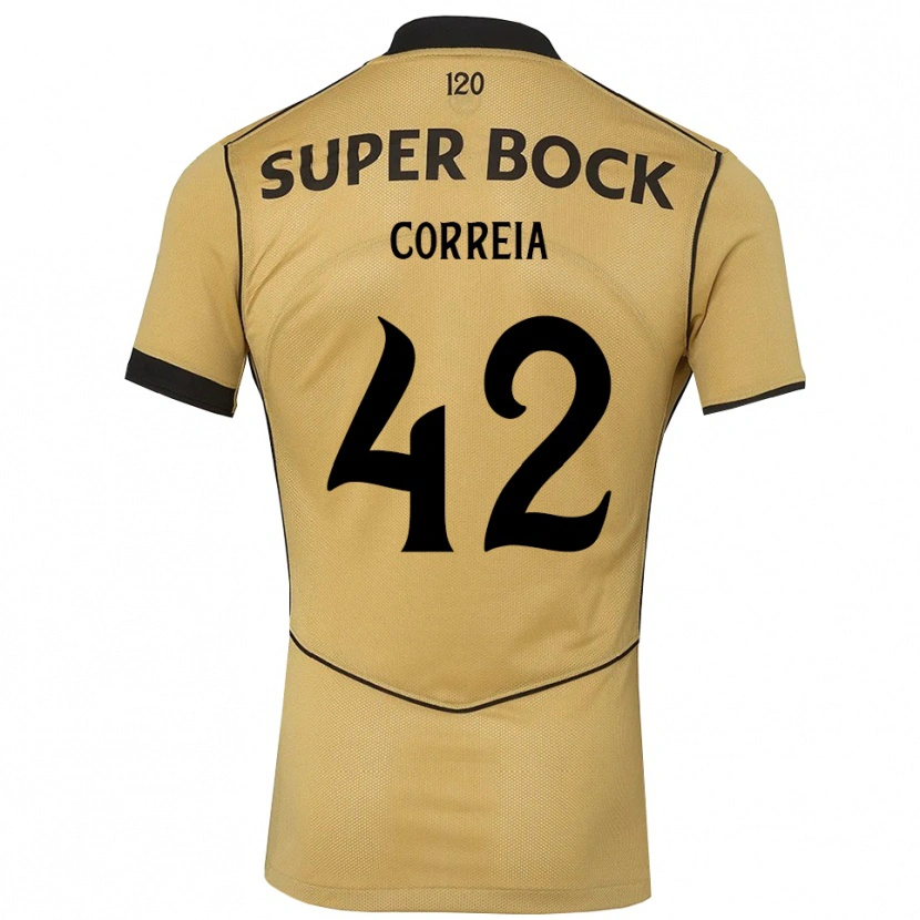 Danxen Mujer Camiseta Leonete Maísa Nozerand Correia #42 Goldenrod Negro 2ª Equipación 2026/27 La Camisa México