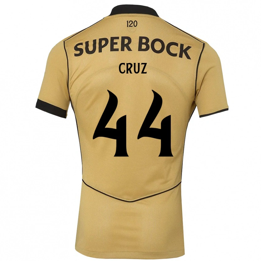 Danxen Mujer Camiseta Marco Cruz #44 Goldenrod Negro 2ª Equipación 2026/27 La Camisa México
