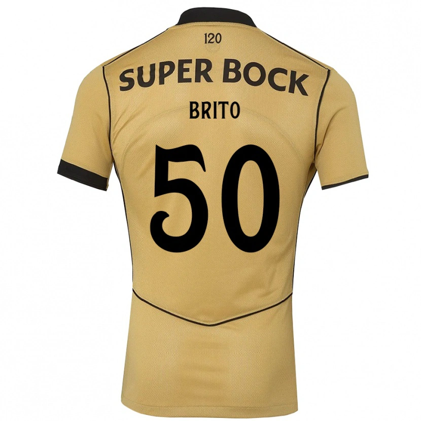 Danxen Mujer Camiseta Alexandre Brito #50 Goldenrod Negro 2ª Equipación 2026/27 La Camisa México