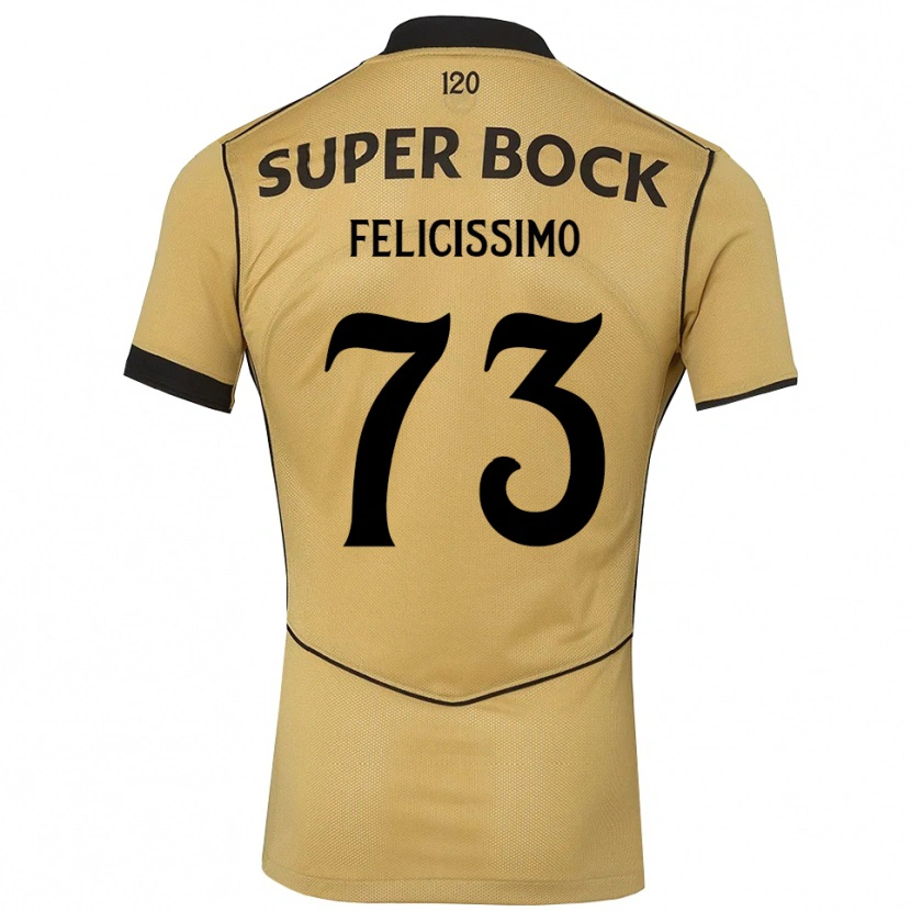 Danxen Mujer Camiseta Eduardo Felicíssimo #73 Goldenrod Negro 2ª Equipación 2026/27 La Camisa México
