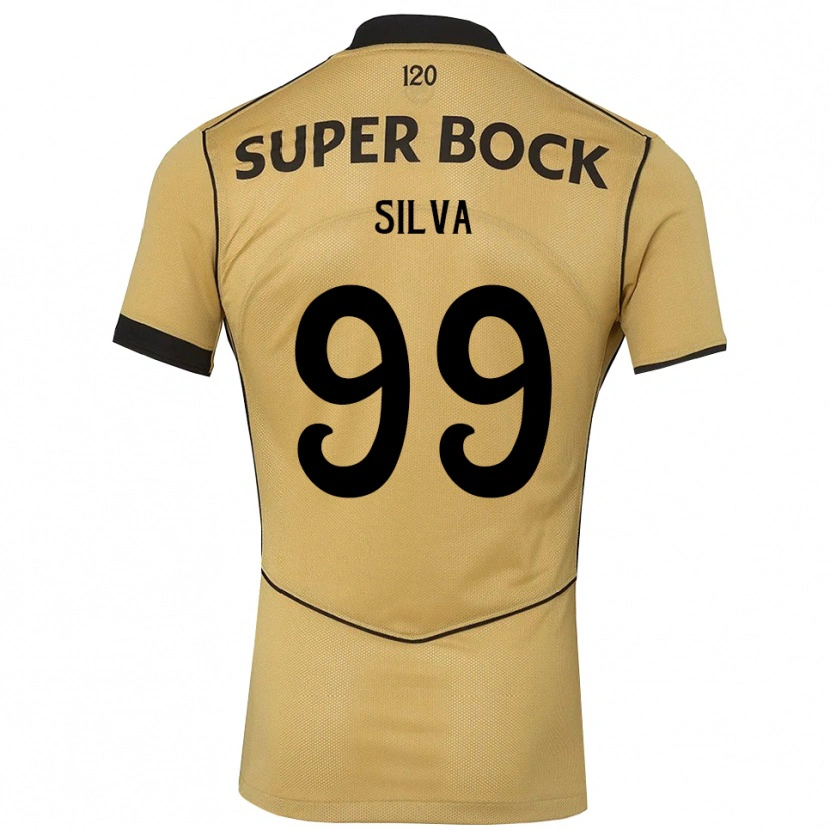 Danxen Mujer Camiseta Francisco Silva #99 Goldenrod Negro 2ª Equipación 2026/27 La Camisa México