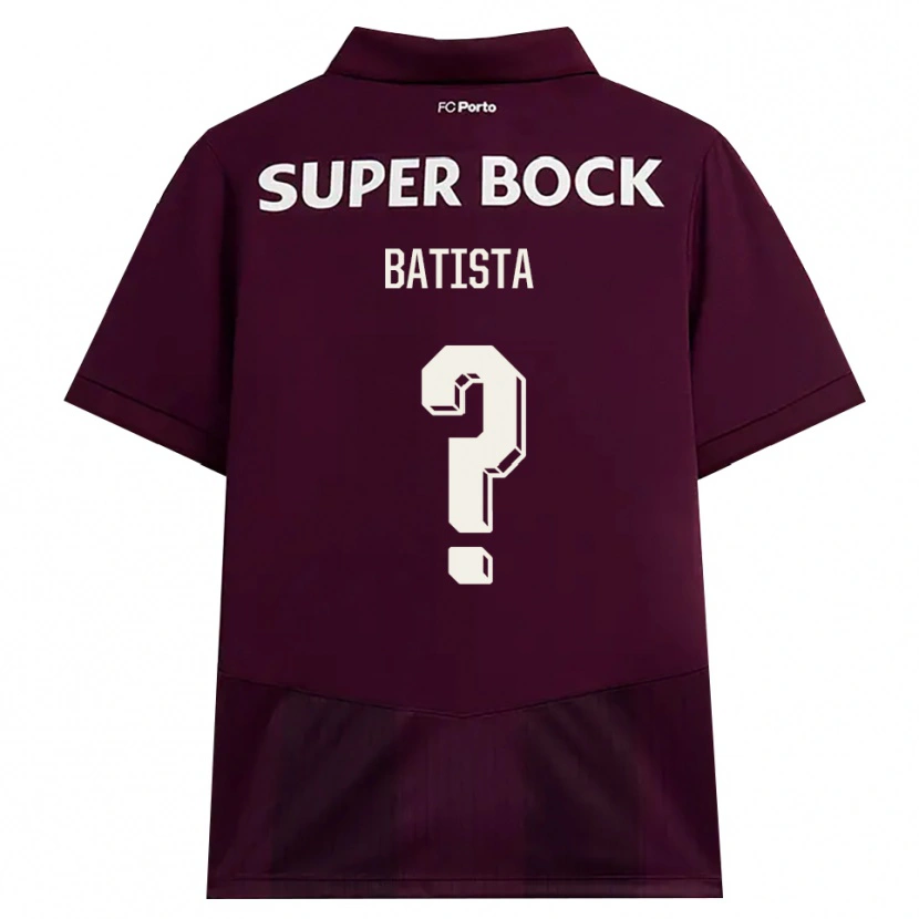 Danxen Mujer Camiseta Fábio Batista #0 Blanco Borgoña Blanco 2ª Equipación 2026/27 La Camisa México