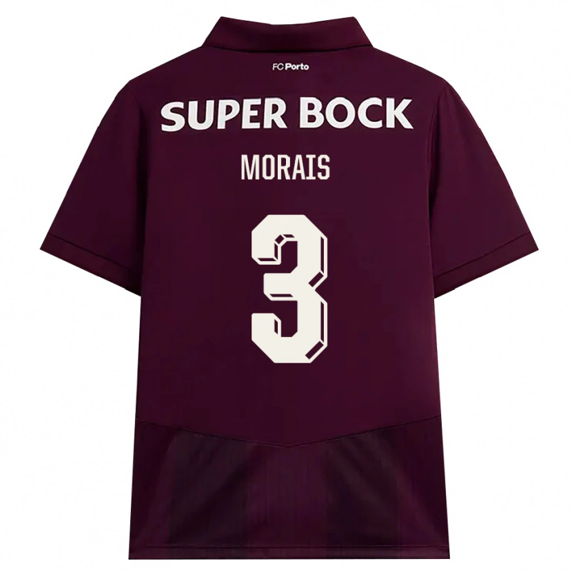 Danxen Mujer Camiseta Rodrigo Morais #3 Blanco Borgoña Blanco 2ª Equipación 2026/27 La Camisa México