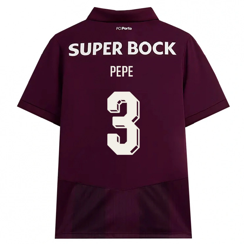 Danxen Mujer Camiseta Pepe #3 Blanco Borgoña Blanco 2ª Equipación 2026/27 La Camisa México