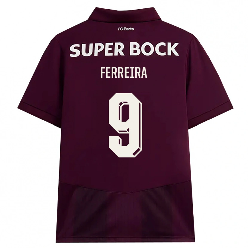 Danxen Mujer Camiseta Cristina Ferreira #9 Blanco Borgoña Blanco 2ª Equipación 2026/27 La Camisa México