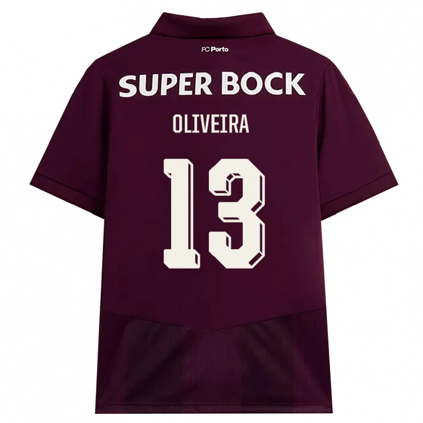Danxen Mujer Camiseta Tomás Oliveira #13 Blanco Borgoña Blanco 2ª Equipación 2026/27 La Camisa México