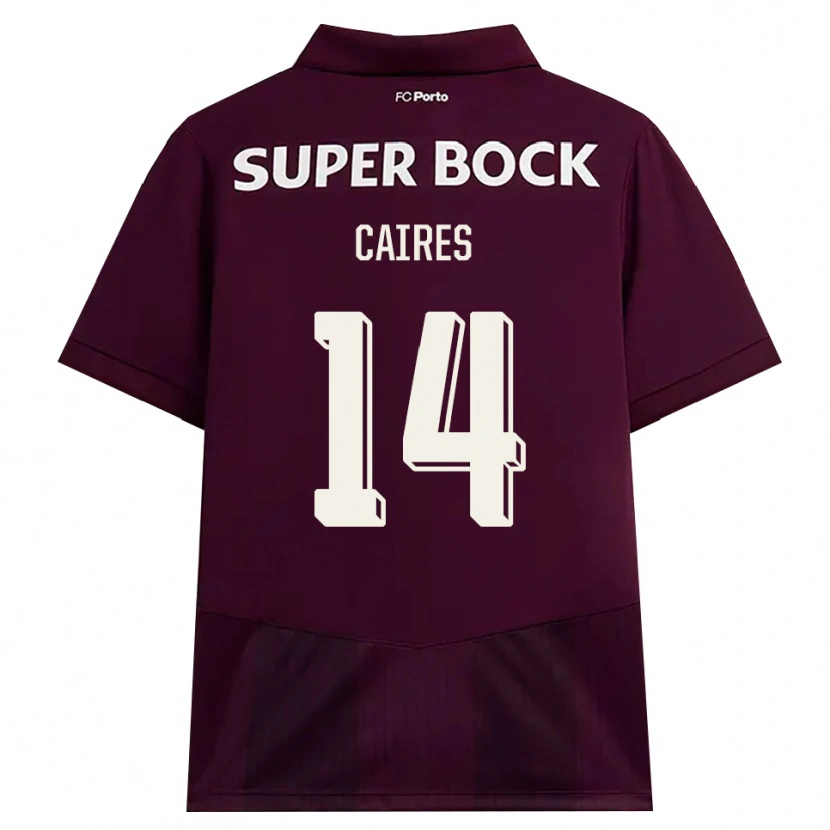 Danxen Mujer Camiseta Tiago Caires #14 Blanco Borgoña Blanco 2ª Equipación 2026/27 La Camisa México