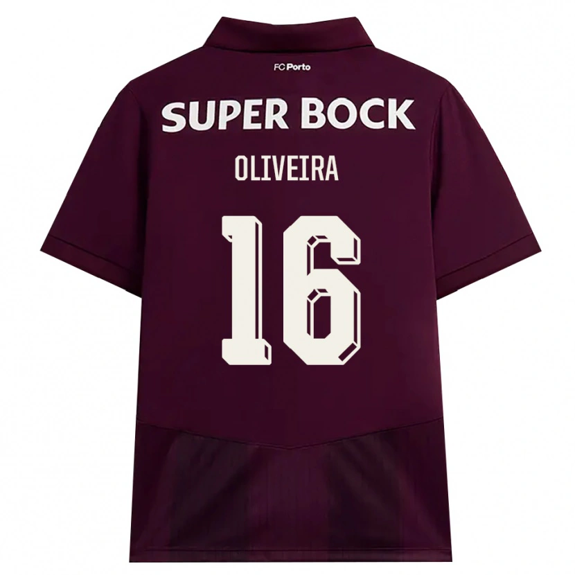 Danxen Mujer Camiseta Gonçalo Oliveira #16 Blanco Borgoña Blanco 2ª Equipación 2026/27 La Camisa México