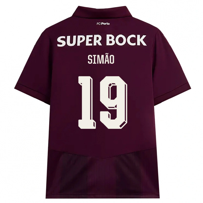 Danxen Mujer Camiseta Martim Simão #19 Blanco Borgoña Blanco 2ª Equipación 2026/27 La Camisa México