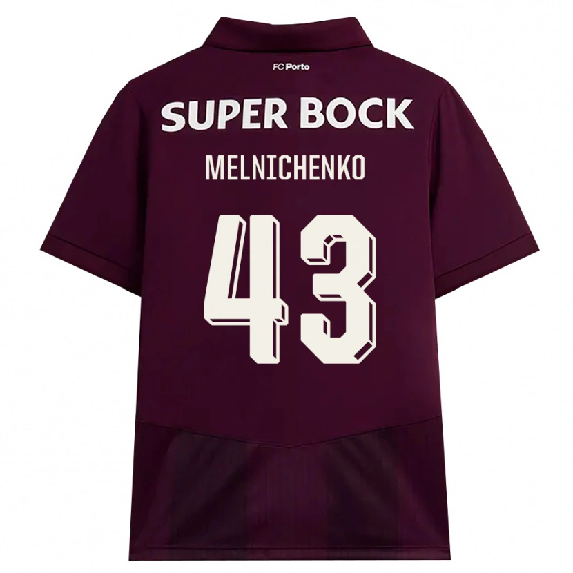 Danxen Mujer Camiseta Trofim Melnichenko #43 Blanco Borgoña Blanco 2ª Equipación 2026/27 La Camisa México