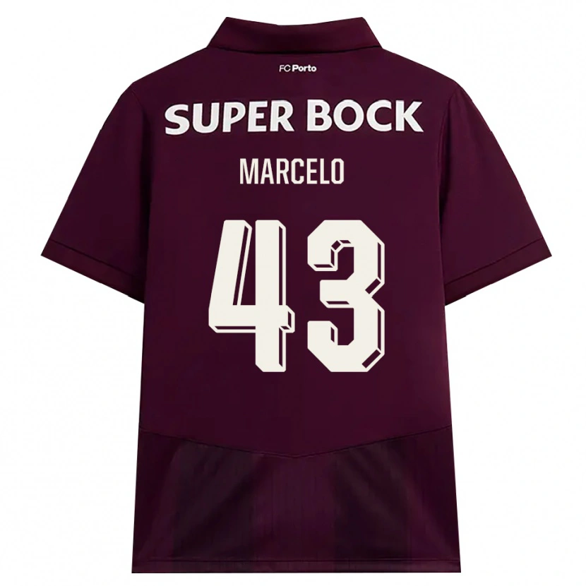 Danxen Mujer Camiseta Joao Marcelo #43 Blanco Borgoña Blanco 2ª Equipación 2026/27 La Camisa México