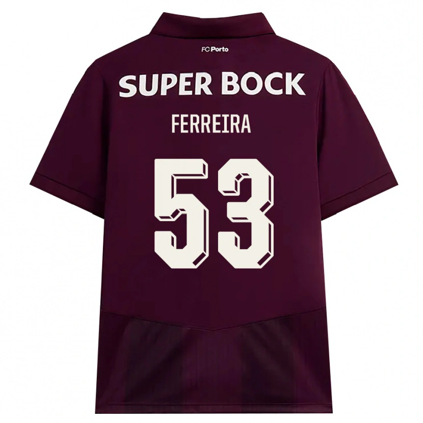 Danxen Mujer Camiseta Eduardo Ferreira #53 Blanco Borgoña Blanco 2ª Equipación 2026/27 La Camisa México