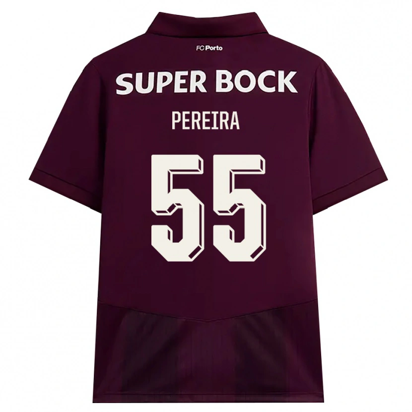 Danxen Mujer Camiseta Yoan Pereira #55 Blanco Borgoña Blanco 2ª Equipación 2026/27 La Camisa México