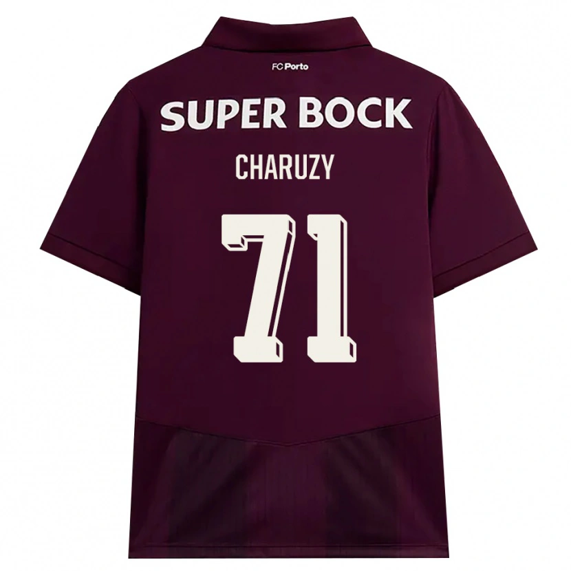 Danxen Mujer Camiseta Hubert Charuży #71 Blanco Borgoña Blanco 2ª Equipación 2026/27 La Camisa México