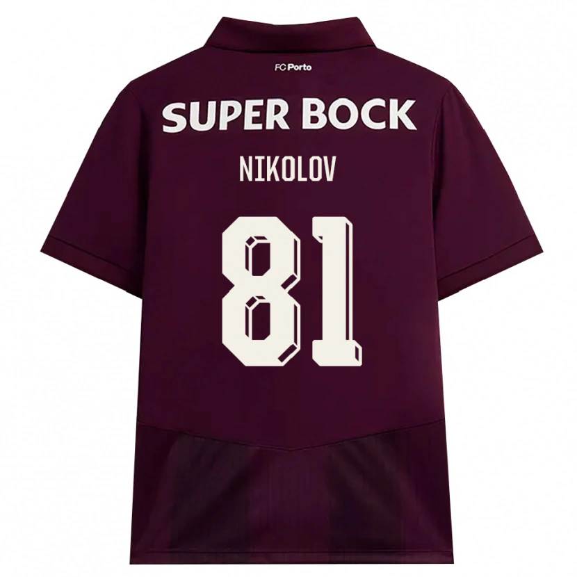 Danxen Mujer Camiseta Antoni Nikolov #81 Blanco Borgoña Blanco 2ª Equipación 2026/27 La Camisa México