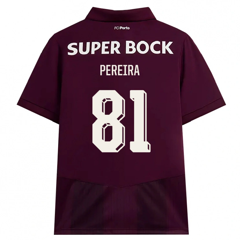 Danxen Mujer Camiseta Martim Pereira #81 Blanco Borgoña Blanco 2ª Equipación 2026/27 La Camisa México
