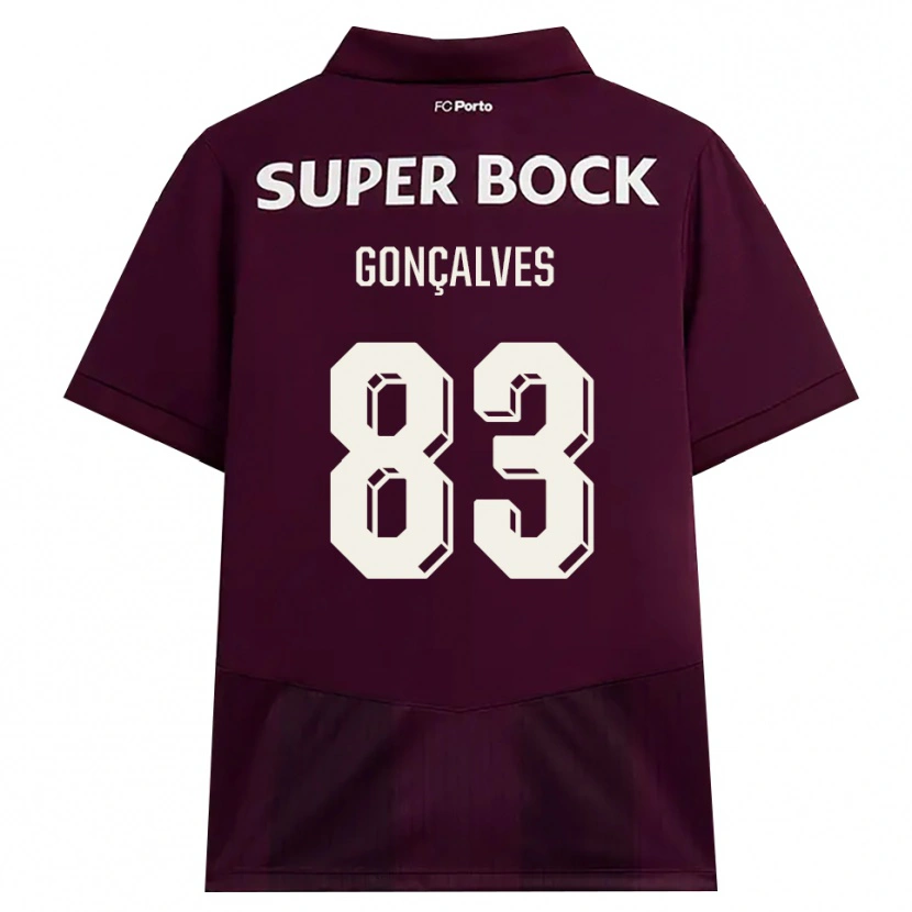 Danxen Mujer Camiseta Rodrigo Gonçalves #83 Blanco Borgoña Blanco 2ª Equipación 2026/27 La Camisa México