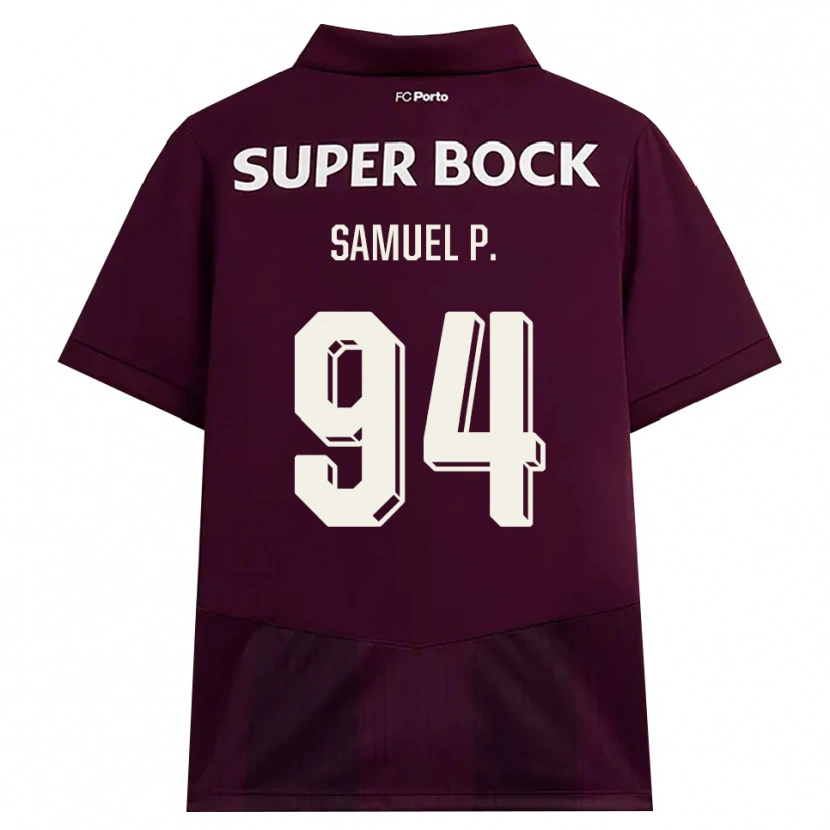 Danxen Mujer Camiseta Samuel #94 Blanco Borgoña Blanco 2ª Equipación 2026/27 La Camisa México