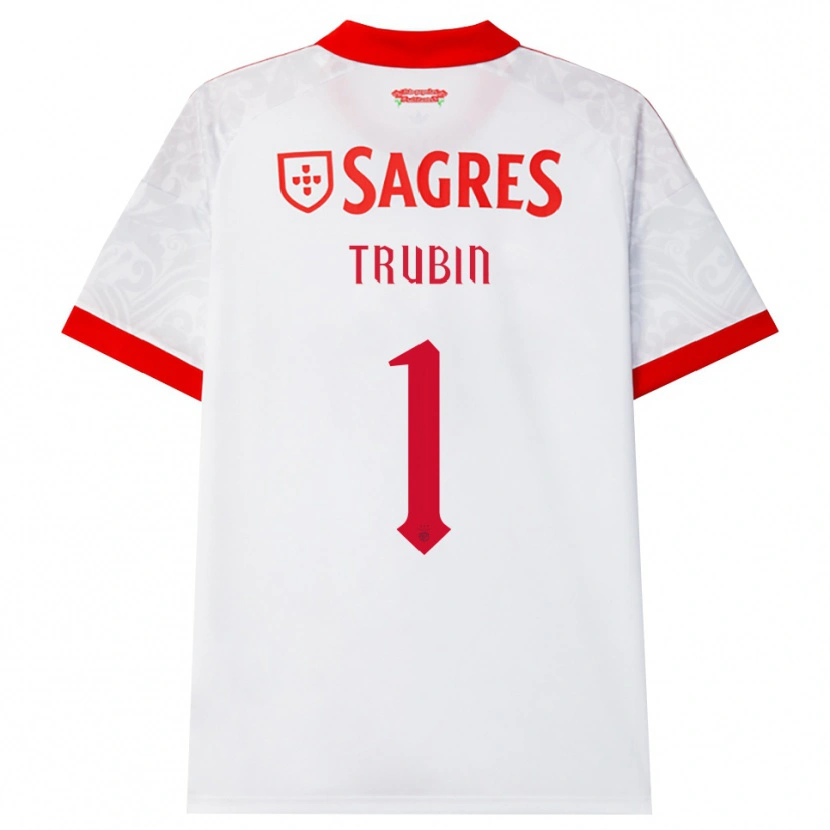 Danxen Mujer Camiseta Anatoliy Trubin #1 Blanco Rojo Amarillo 2ª Equipación 2026/27 La Camisa México