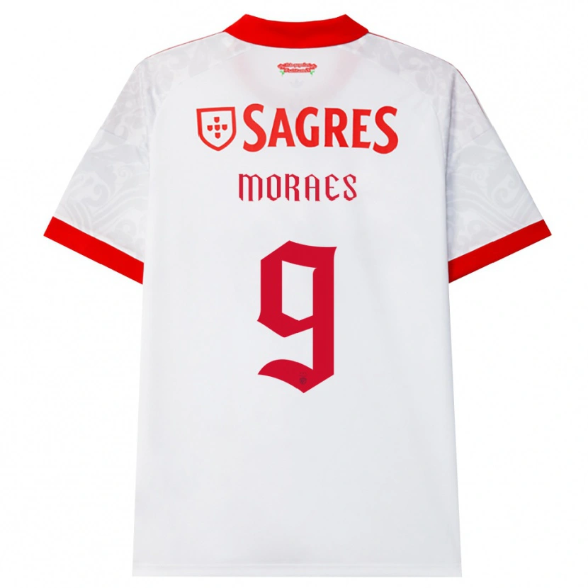 Danxen Mujer Camiseta Luca Moraes #9 Blanco Rojo Amarillo 2ª Equipación 2026/27 La Camisa México
