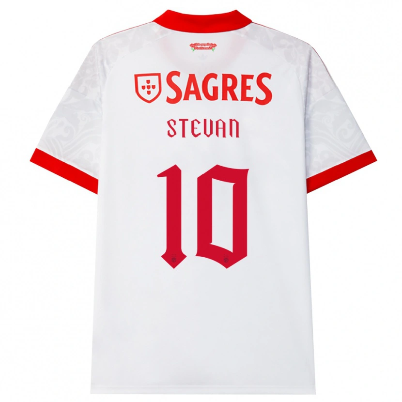 Danxen Mujer Camiseta Stevan Pedro Dores Manuel #10 Blanco Rojo Amarillo 2ª Equipación 2026/27 La Camisa México
