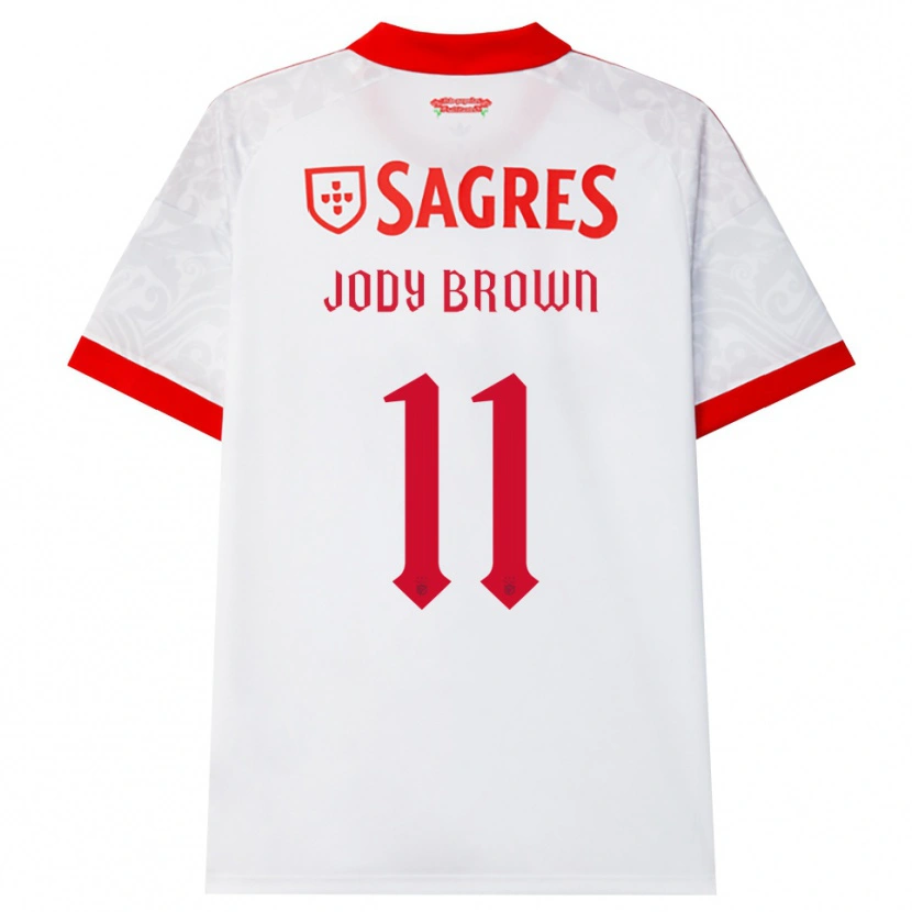 Danxen Mujer Camiseta Jody Brown #11 Blanco Rojo Amarillo 2ª Equipación 2026/27 La Camisa México
