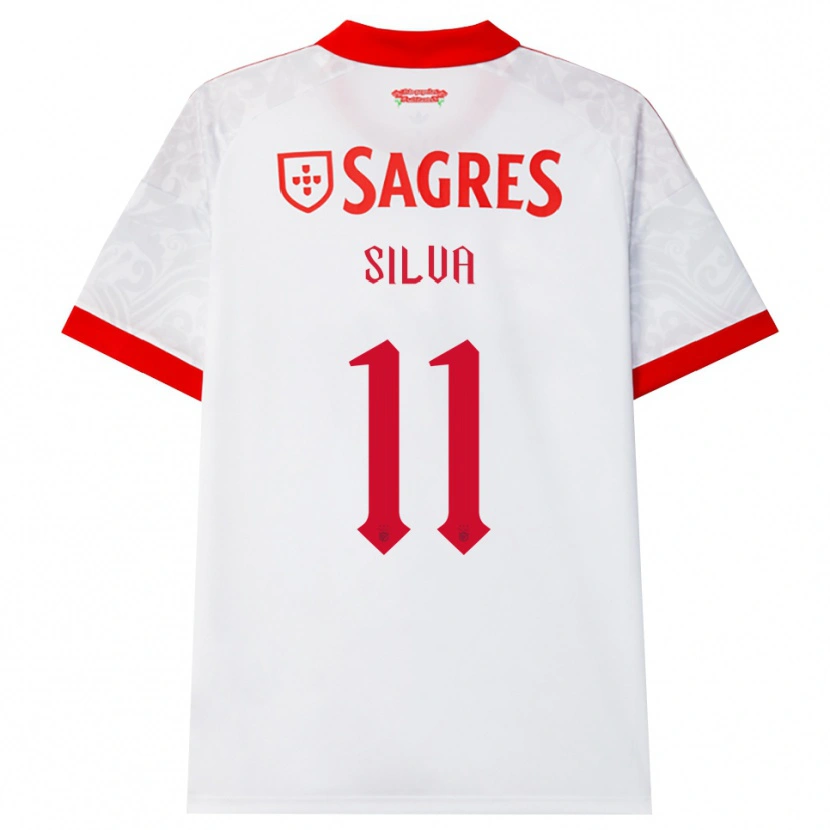 Danxen Mujer Camiseta Jéssica Silva #11 Blanco Rojo Amarillo 2ª Equipación 2026/27 La Camisa México