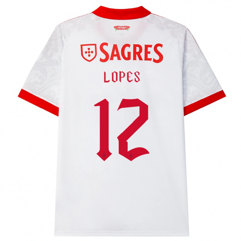 Danxen Mujer Camiseta Leonardo Lopes #12 Blanco Rojo Amarillo 2ª Equipación 2026/27 La Camisa México