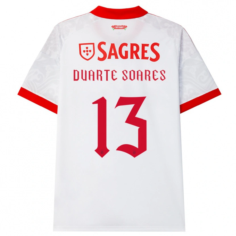 Danxen Mujer Camiseta Duarte Soares #13 Blanco Rojo Amarillo 2ª Equipación 2026/27 La Camisa México