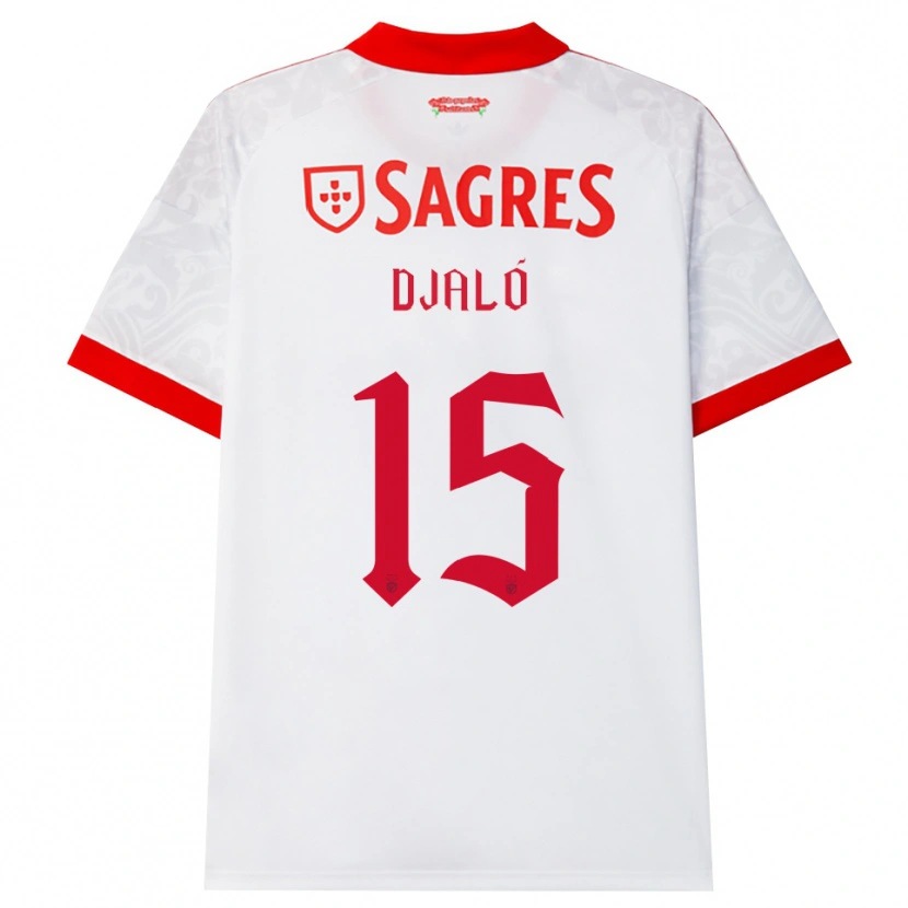 Danxen Mujer Camiseta Chrystyan Djaló #15 Blanco Rojo Amarillo 2ª Equipación 2026/27 La Camisa México