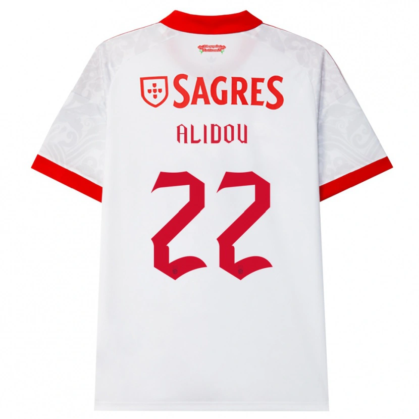 Danxen Mujer Camiseta Marie-Yasmine Alidou #22 Blanco Rojo Amarillo 2ª Equipación 2026/27 La Camisa México