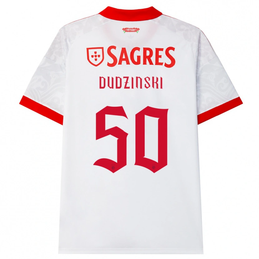 Danxen Mujer Camiseta Marcel Dudzinski #50 Blanco Rojo Amarillo 2ª Equipación 2026/27 La Camisa México