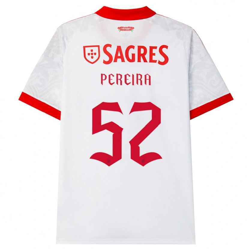 Danxen Mujer Camiseta Henrique Pereira #52 Blanco Rojo Amarillo 2ª Equipación 2026/27 La Camisa México