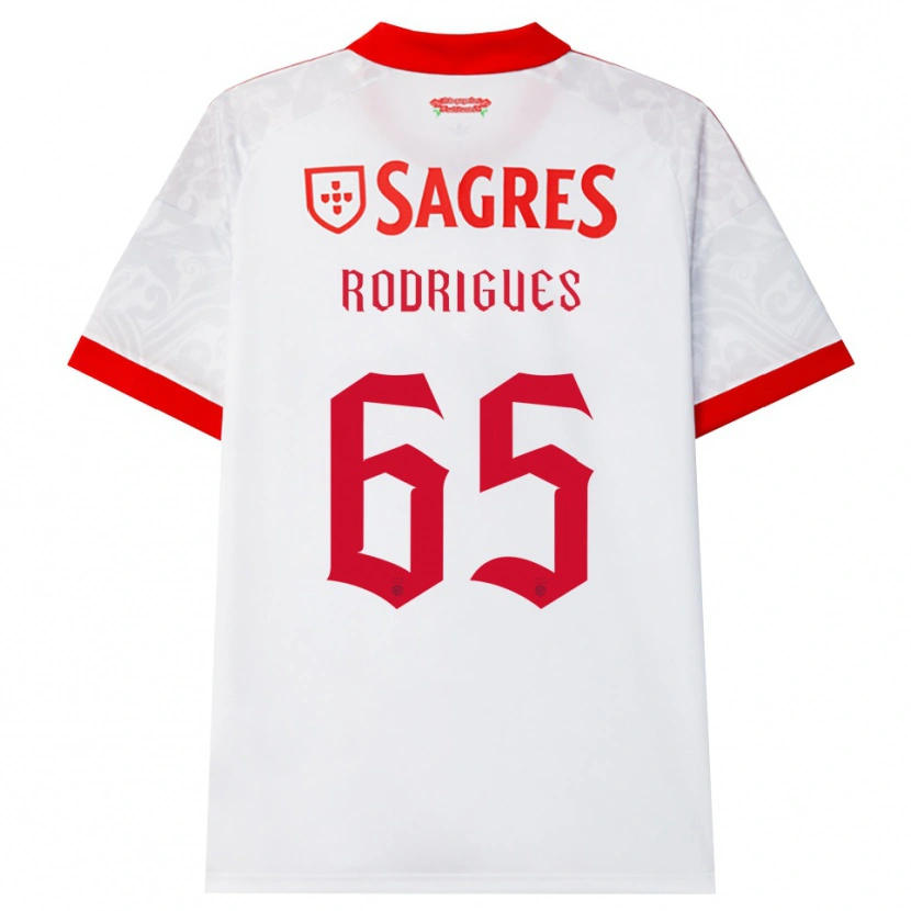 Danxen Mujer Camiseta Rafael Rodrigues #65 Blanco Rojo Amarillo 2ª Equipación 2026/27 La Camisa México