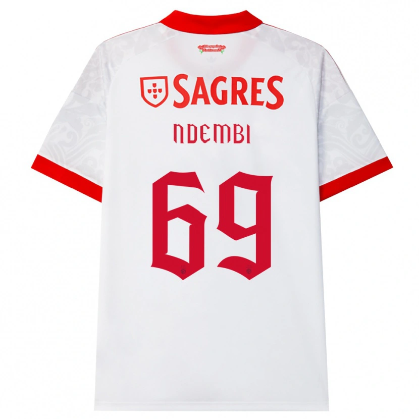Danxen Mujer Camiseta Michée Ndembi #69 Blanco Rojo Amarillo 2ª Equipación 2026/27 La Camisa México