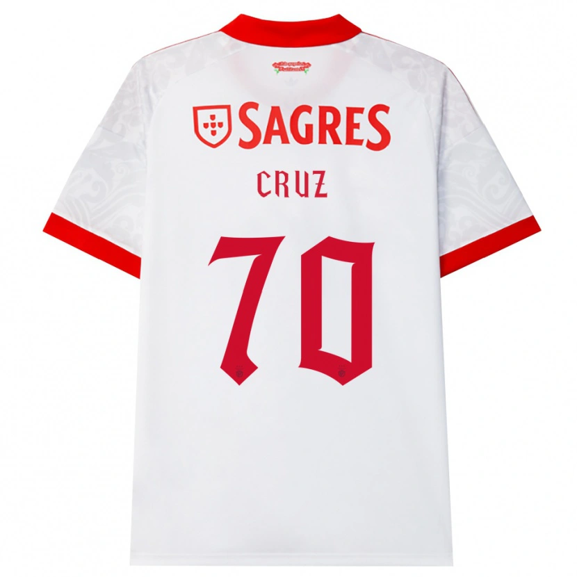 Danxen Mujer Camiseta Filipe Cruz #70 Blanco Rojo Amarillo 2ª Equipación 2026/27 La Camisa México