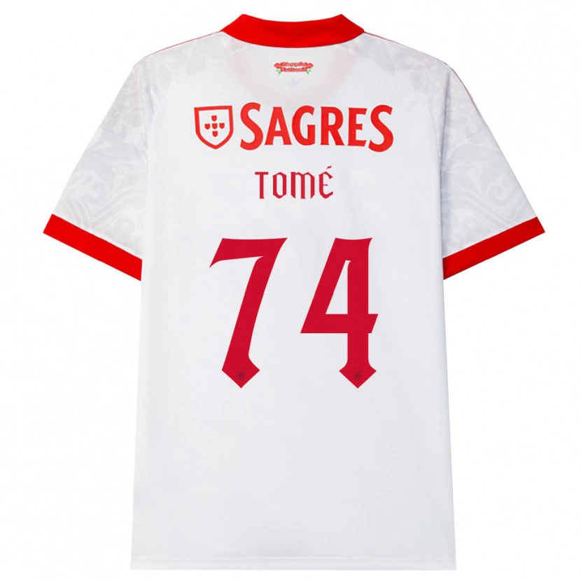 Danxen Mujer Camiseta Olivio Tomé #74 Blanco Rojo Amarillo 2ª Equipación 2026/27 La Camisa México