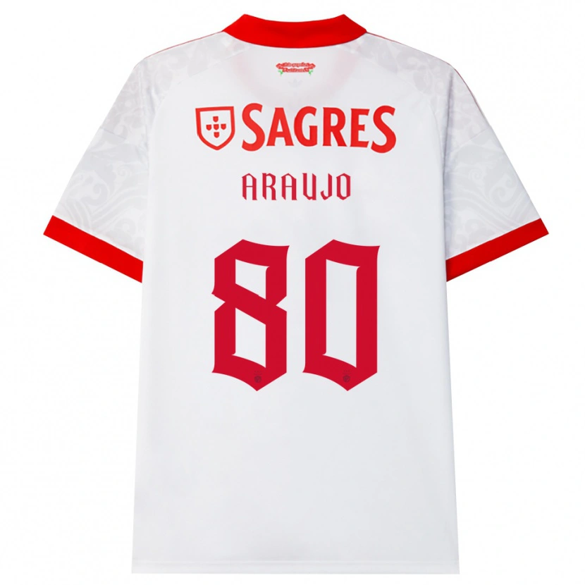 Danxen Mujer Camiseta Lais Araujo #80 Blanco Rojo Amarillo 2ª Equipación 2026/27 La Camisa México