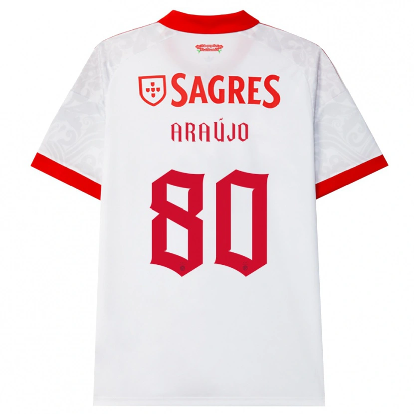 Danxen Mujer Camiseta Laís Araújo #80 Blanco Rojo Amarillo 2ª Equipación 2026/27 La Camisa México