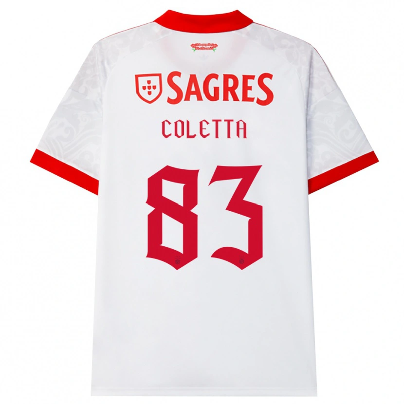 Danxen Mujer Camiseta Federico Coletta #83 Blanco Rojo Amarillo 2ª Equipación 2026/27 La Camisa México