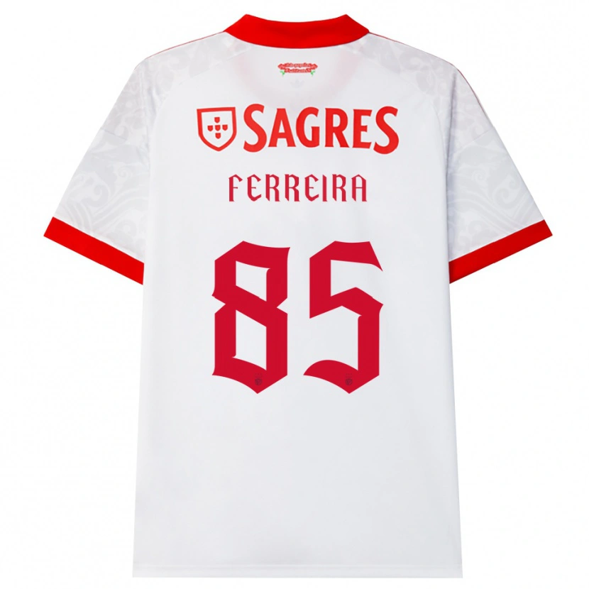 Danxen Mujer Camiseta Martim Ferreira #85 Blanco Rojo Amarillo 2ª Equipación 2026/27 La Camisa México